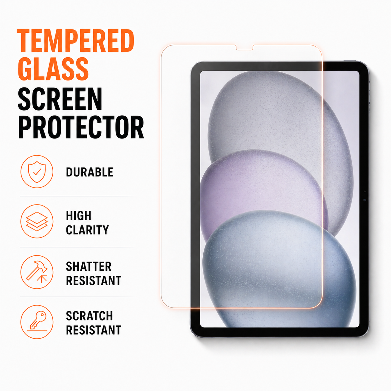 iPad Hybrid Glass Screen Protector